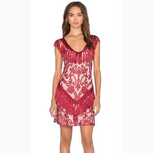 BNWT Alexis Antonella Dress in Burgundy Lace 0